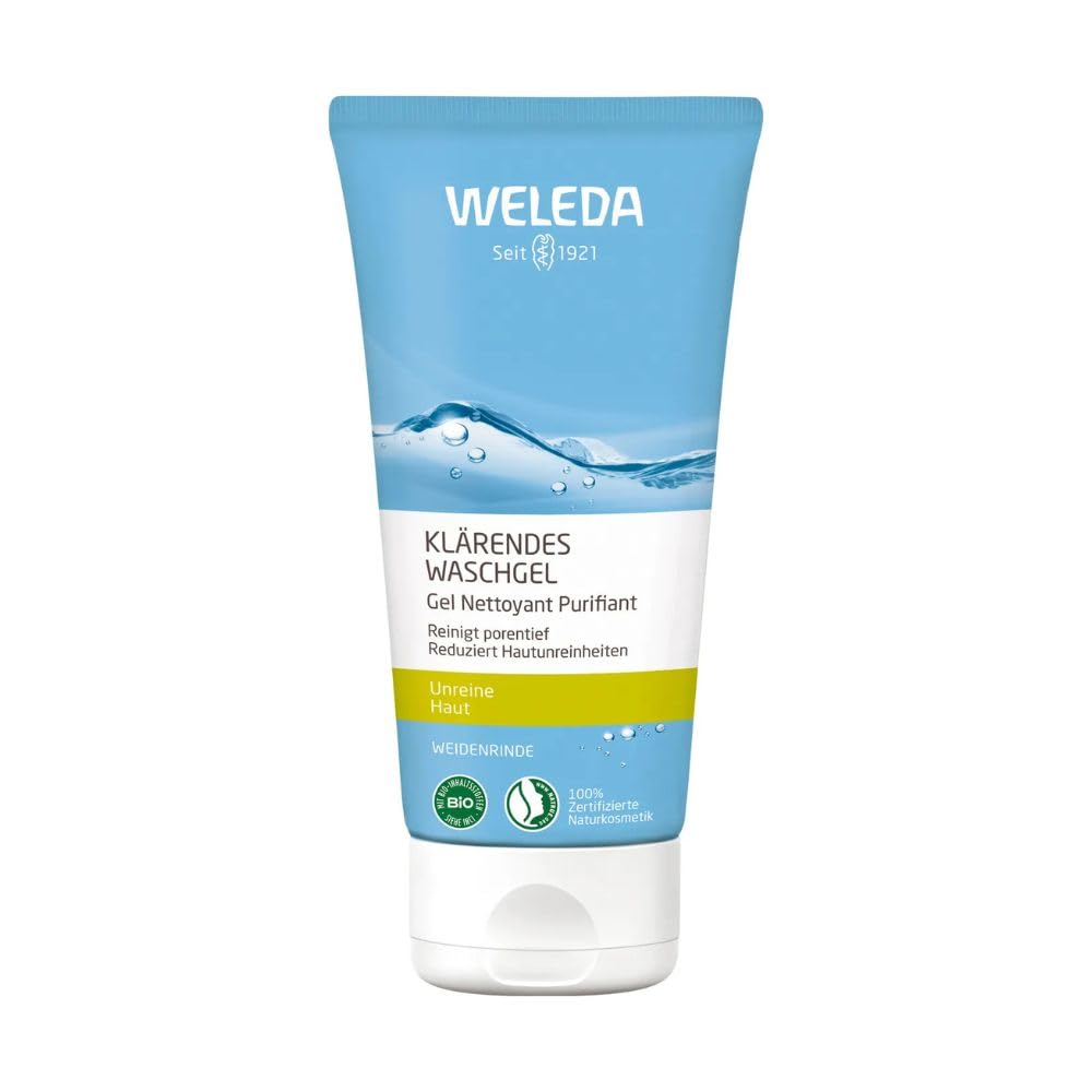 Weleda – Gel Limpiador Purificante, Limpia los Poros, Evita la Aparición de Imperfecciones, Reduce Exceso Sebo, Ingredientes Naturales, Vegana, Piel Mixta a Grasa – 100 ml