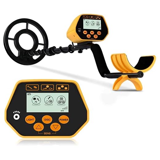 sakobs Metal Detector, High Accuracy Waterproof Metal Detectors with LCD Display & LED Light, Discrimination & All Metal Mode 8.6 Inch Search Coil for Adults & Kids