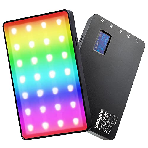 VILTROX Weeylite RB08P RVB LED Vidéo Lumière Réglable Bi-Couleur 2500K ~ 8500K Caméra Éclairage pour DSLR Studio Photographie