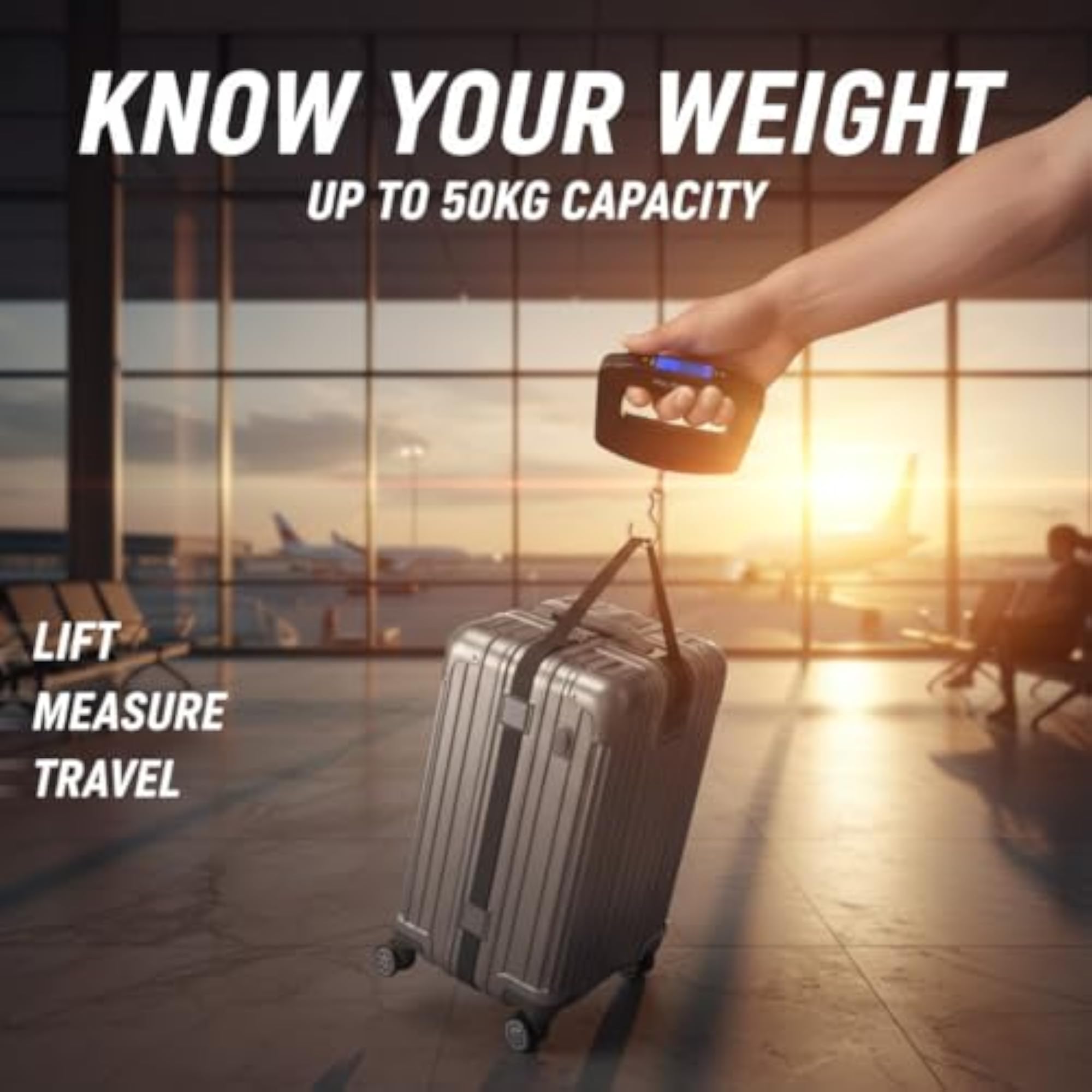 Digital Weighing Scale, 50 kg Capacity, Portable