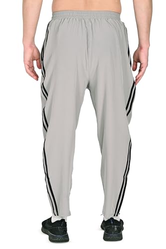Image of Men's NS Cotton Track Pants, Elastic Waistband, Pockets & Jip Casual Sports Trousers, Gym Sports Workout Plus Size (S to 6XL)