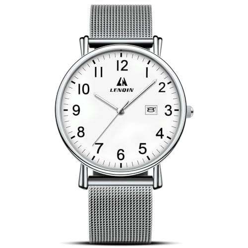 LN LENQIN Reloj Hombre Relojes Acero Inoxidable para Hombre Reloj Resistentes Al Agua hasta 30M Cuarzo Analógico Relojes Pulsera para Hombres A Prueba Agua para Hombres Moda para Fecha LN LENQIN Reloj Hombre Relojes Acero Inoxidable para Hombre Reloj Resistentes Al Agua hasta 30M Cuarzo Analógico Relojes Pulsera para Hombres A Prueba Agua para Hombres Moda para Fecha