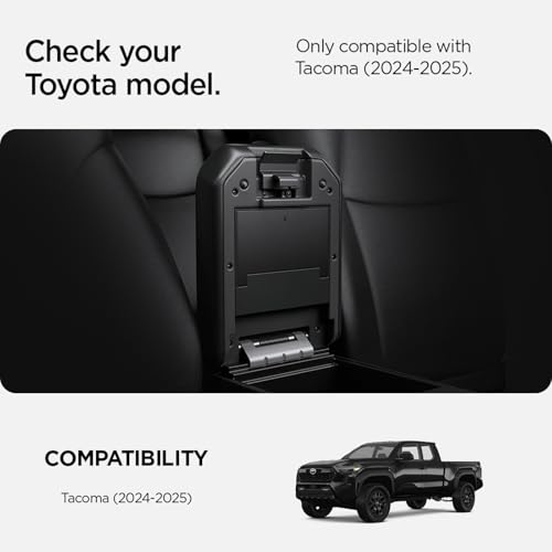 Image of Spigen One-Touch Center Console Hidden Storage Box Designed for Toyota Tacoma and Toyota 4Runner