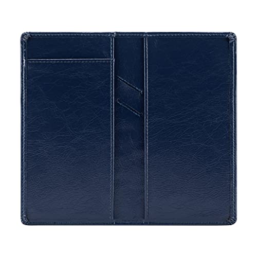 Image of Aurya Leather Checkbook Covers for Personal Checkbook, Checkbook Holder with Free Vinyl Divider, Checkbook Cover for Duplicate Checks for Men and Women