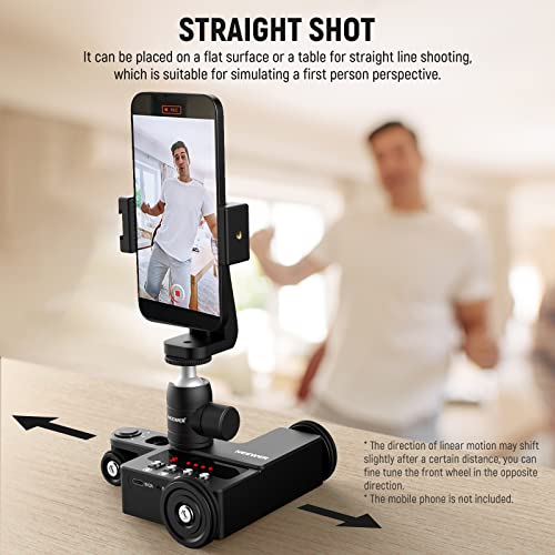NEEWER Motorized Camera Dolly with App Control for iOS/Android Smartphone, Ball Head - Image 3