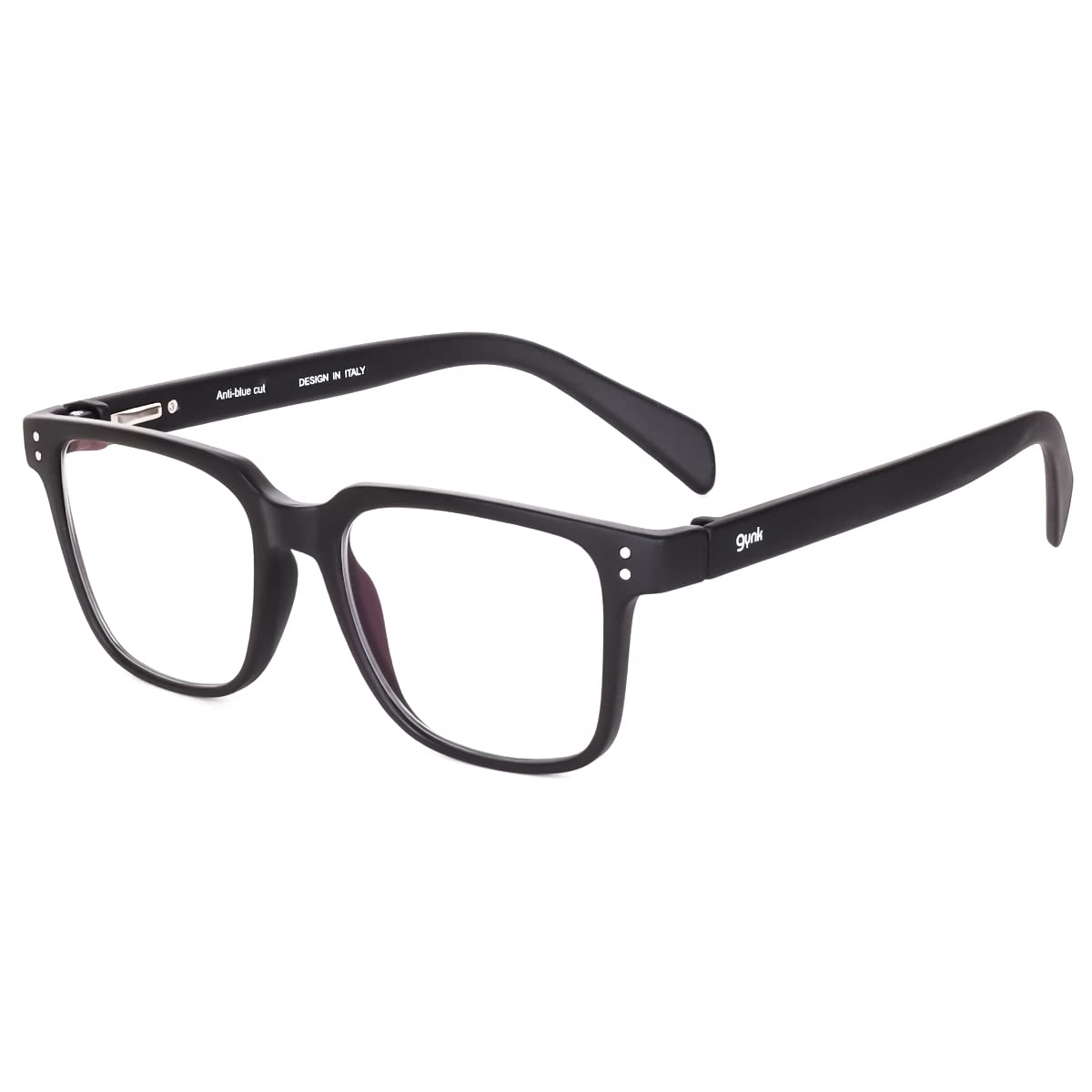 GYNK® || Computer Glasses with no power blue cut lens || Trending,Rectangular,Unisex,UV Protection,Zero Power Spectacle || Stylish and Unique Eyeglasses Frame for Women and Men (Matte Black) (B0C4JR69BV) Amazon Price History, Amazon Price Tracker