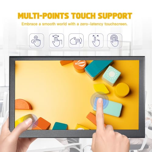 Image of 10.1-inch IPS Touchscreen Bar Display, 1024x600, Metal Shell, Type-C /HDMI. for Raspberry Pi, Laptop Aida64, GPU /CPU Monitoring, PC Case Screen.