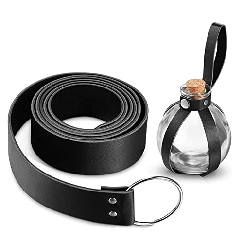 Ceinture de taille médiévale avec bouteilles de potion magiques Morain