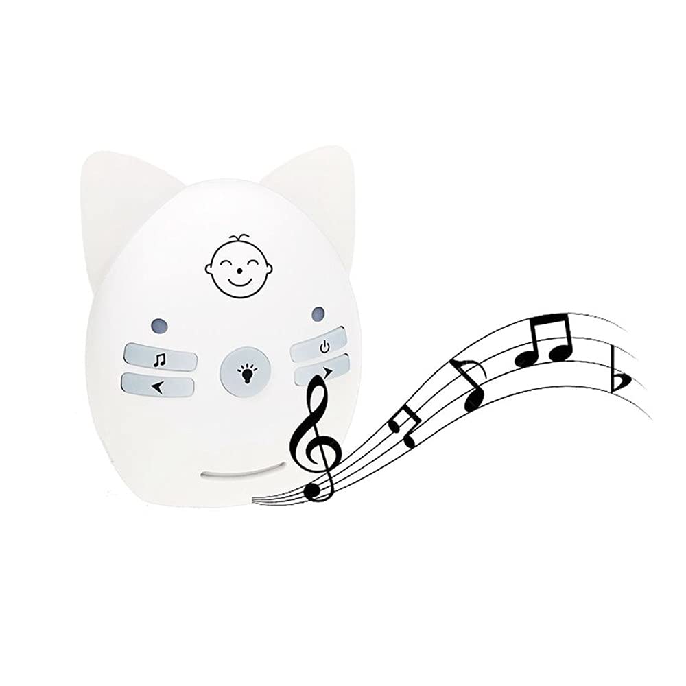Bébé Moniteur Portable sans Fil, Ecoute-bébé Babyphone 2.4GHz, Talkie-walkie, Interphone Bidirectionnel, Audio, veilleuse, Diffusion Vocale Numérique (Rose)