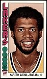 1976 Topps Regular (Basketball) card#100 Kareem Abdul-Jabbar of the Los Angeles Lakers Grade Very Good