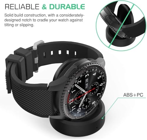 Image of GIANAC Charger for New Galaxy Watch 42mm /46mm, Upgraded Charging Cradle Dock for Samsung Galaxy Watch SM-R800 /R810 /R815 Smart Watch Charger
