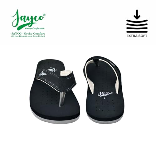 Image of Jayco Ortho Comfort Slippers - Pain Relief with Soft Breathable Fabric, Perforated Hole Design with Cozy Fit, and Durable Construction for All-Day Ease