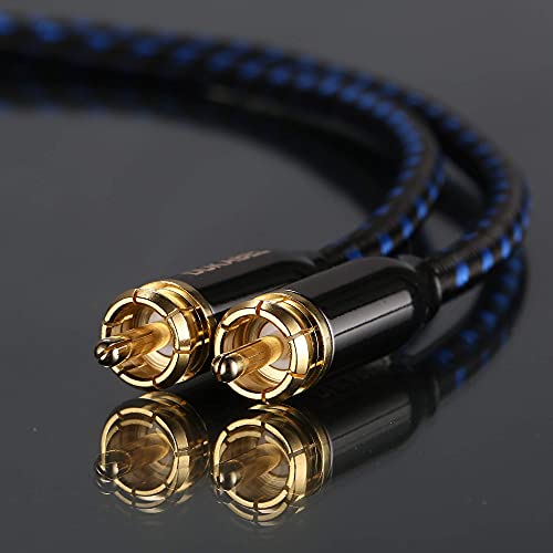 Dukabel Digital Coaxial Audio Cable, Audiophile Subwoofer Cable With Premium Material For Superior Sound, Rca To Rca Digital Audio Cable For Hifi Systems -1.2M/4Feet #TOP3