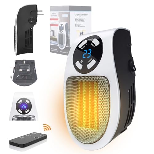 500W-Electric-Space-heater-Wall-Outlet-Space-Heater-as-Seen-on-TV-with-Adjustable-Thermostat-and-Timer-and-Led-Display-Compact-for-Office-Dorm-Room-350W-White - Izzgadgets.com