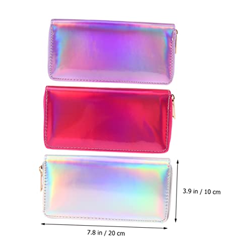 KESYOO Sparkling Sequins Women Wallet Long Purse with Zippered Coin Pocket Female Clutch Bag Iridescent Shining Money Holder for Birthdays and Special Occasions2