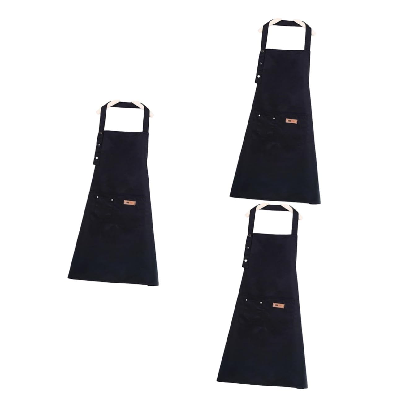 TOPBATHY 2 Pz grembiule in cotone tinta unita Grembiule regolabile grembiule antiolio grembiule da officina grembiuli per uomo bavaglini scamiciato a prova di olio bavaglino da cucina tasca