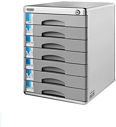 - Desktop File Cabinet Lock File Cabinet Mobile File Cabinet 7 Drawer Metal Lock Aluminum Alloy Data Storage Cabinet No Assembly Office Desk For Family Storage Rack Office Study Bedroom (#4) image 3