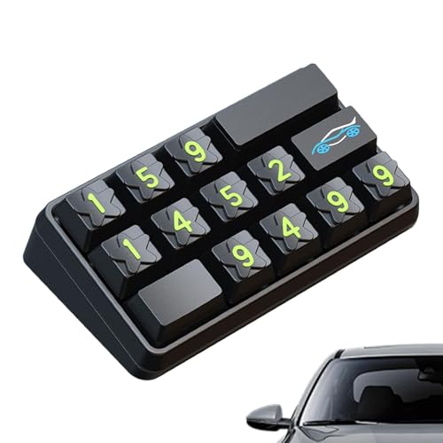 jlceh di parcheggio temporanea, tessera di parcheggio temporanea,di parcheggio auto girevole con adesivi senza traccia | decorativi interni per auto decorativi anti-sbiadimento creativi,