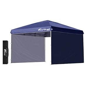 夏らしい青いタープ/四角タープ』2段階高さ調節/収納バッグ付