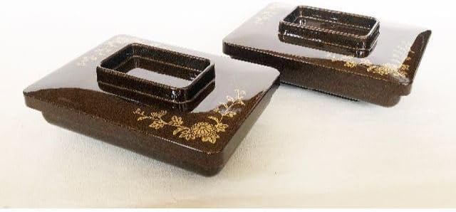 うなぎ蒲焼き入 うなぎ平 富士型梨地菊内朱 5客