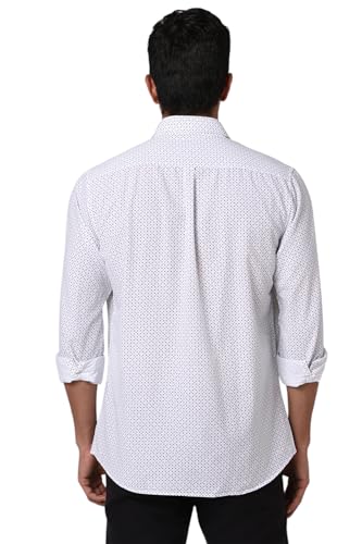 Image of Van Heusen Casual Printed Shirt for Men| Premium Cotton| Full Sleeves| Slim Fit |Breathable Fabric