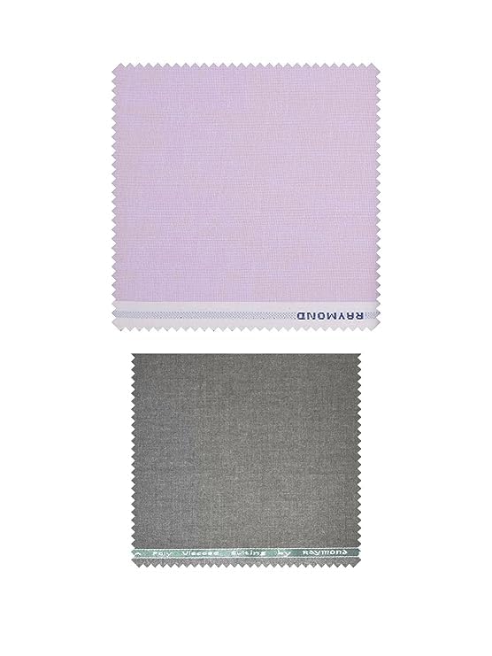 raymond Trouser- Shirt Fabric Combo Box (Multicolour, Unstitched, All Weather Fabric) (GREY PANT +PURPLE SHIRT)-picture-57