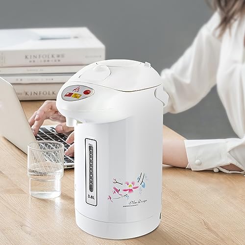 Tetera eléctrica 3.8L acero inoxidable 750W blanca miniatura 6