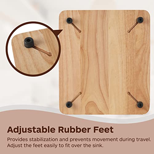 Image of TonGass RV Sink Cover with Adjustable Rubber Feet, Camping Cutting Board