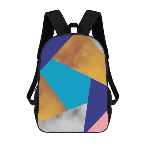Sac à dos scolaire 3D collage pour fille et femme de 17 pouces