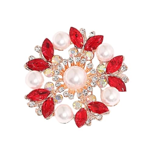 Zirconia Flower Brooch Adjustable Scarf Clip For Daily Wear Or Special Occasions