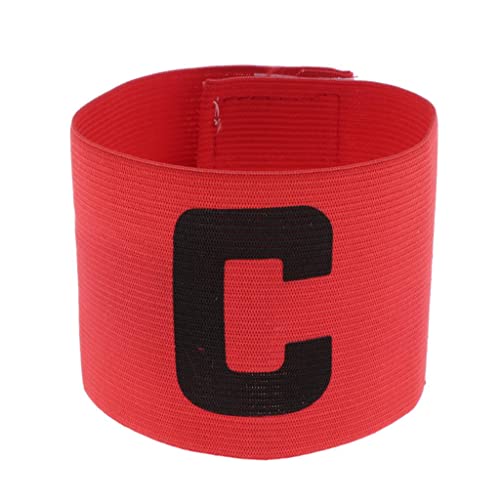 JAZZY PEARLS® Captain Armband Football Soccer Sports Adjustable Arm Bands Fluorescent Red-Clothing, Shoes & Accessories - Womens Accessories - Hair...