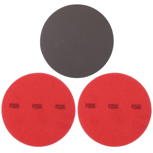 YELARXI Bowling Ball Sanding Pads, Hook and Loop Sanding Sponge Discs - Fitting for (Bowling Ball Polisher - Orbital Sander - Resurfacing) Grit 2500 & 5 Inch & 3 Pack