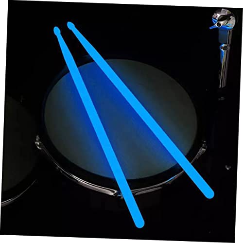 4 piezas de baquetas luminosas para batería, instrumentos de percusión y práctica, superficie lisa, para jazz, snare y actuaciones en escenario miniatura 2