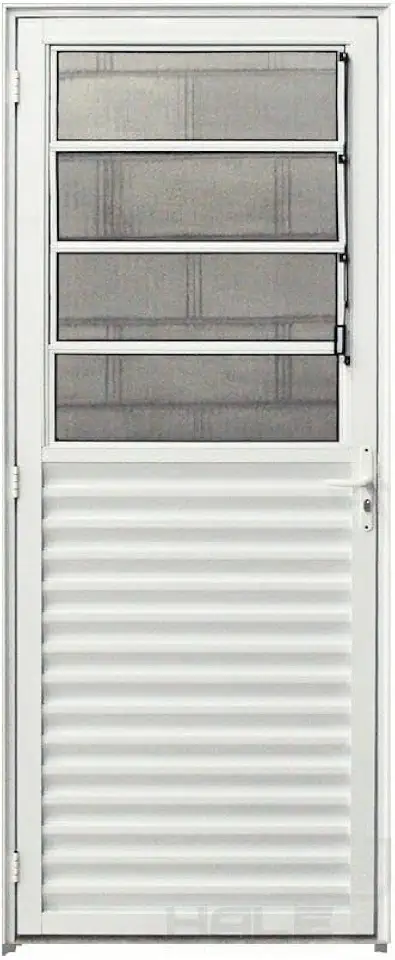 Porta Basculante Alumínio Branco 2.10 x 0.70 Lado Direito - Hale