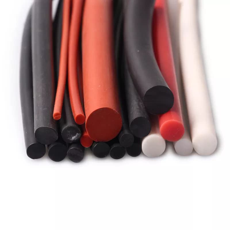 Silicon Rubber O-Ring Cord (Black, Green, Orange, Red) - 10mm Diameter, 1m Length-image-33