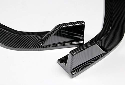 3PCS Front Bumper Lip Kit fit for compatible with 2012 Honda Civic 4DR/Sedan, CS-Style Splitter Trim Protection Spoiler, Air-Dam-Chin-Diffuser (Carbon Look)