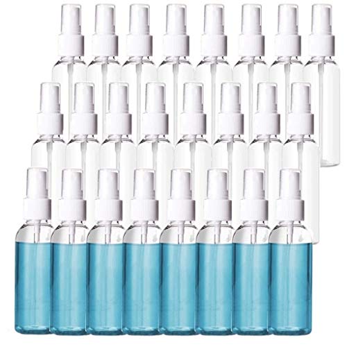 Preisvergleich Produktbild YANGDONG 24X Sprühflaschen, 60ml Transparent Leer feinen Nebel aus Kunststoff Reise Zerstäuberflasche, verwendet for kosmetische nachfüllbare Flüssigkeitsbehälter (Color : 24 pcs)