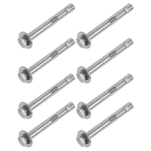 Gadpiparty 8pcs M6 X 60mm Stainless Steel Expansion Bolts for Concrete Wall Anchors Heavy Duty Hex Nut Sleeve Fixing Anchors Suitable for Masonry and Industrial Mounting