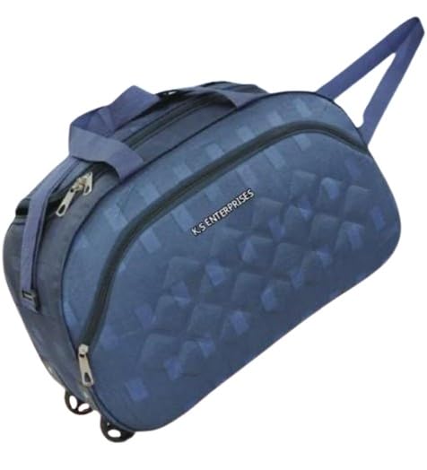 45 L Strolley Unisex Expandable Waterproof Polyester Lightweight Luggage Travel Duffel Bag with 2 Wheels |KSE_50-image-43