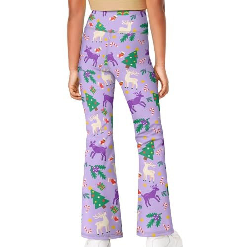 Girls Yoga Pants Flare High Waisted Wide Leg Leggings for Kids2