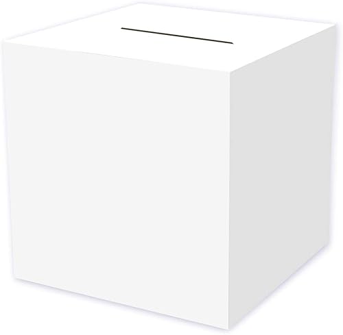 Beistle Tarjetero blanco para bodas, baby shower, cumpleaños y celebraciones de graduación, 12 x 12 pulgadas