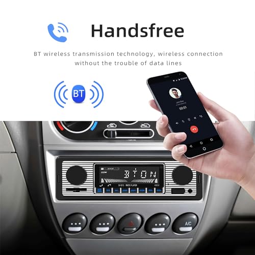 Radio para auto single din con Bluetooth y mando miniatura 3