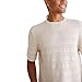 Aeropostale Men's Horiztonal Textured Stripe Sweater Tee, Bungalow, Medium