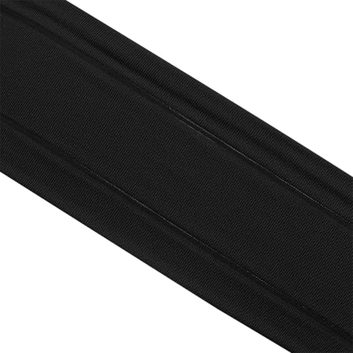 adidas Faixa de cabeça elástica Alphaskin 2.0, preto/branco, tamanho único