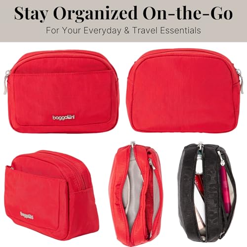 Baggallini Small Pocket Cosmetic - Lightweight 6x4 Makeup Bag - Travel Essentials Makeup Organizer4
