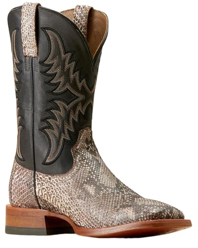 ARIAT Men's Dry Gulch Exotic Python Western Boot Broad Square Toe - 10047081 9 EE US