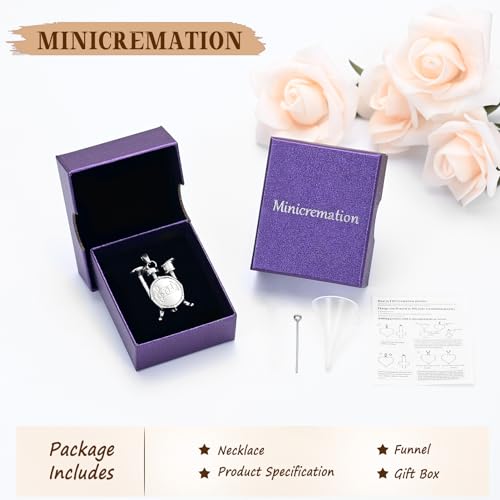 Bijoux funéraires commémoratifs pour cendres, ensemble de tambours musicaux, colliers urnes pour humains, chiens, chats, souvenirs, bijoux avec kit de remplissage, Métal, Non. – vue 4
