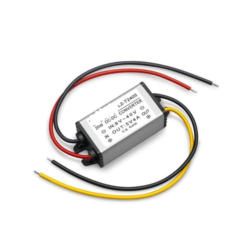 ZVZHGXDX 12V24V - 5V1A2A3A4A5A DC �~���d�� 8-40V �@��R���o�[�^�[ 1��(12V24Vturn5V4Asmallaluminum)