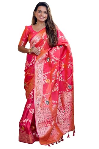 SGF11 Women's Kanjivaram Pure Soft Silk Designer Saree With Blouse Piece product image 4