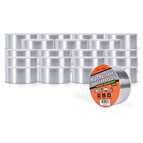 Image of TAPEBEAR Butyl Tape for Roof and Leak Repair, Waterproof Sealing Tape Silver
